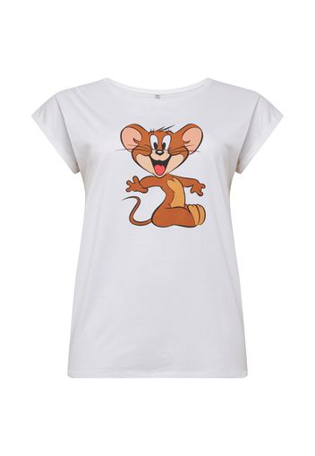 Mister Tee Curvy Maglietta 'Tom & Jerry Mouse'  bianco