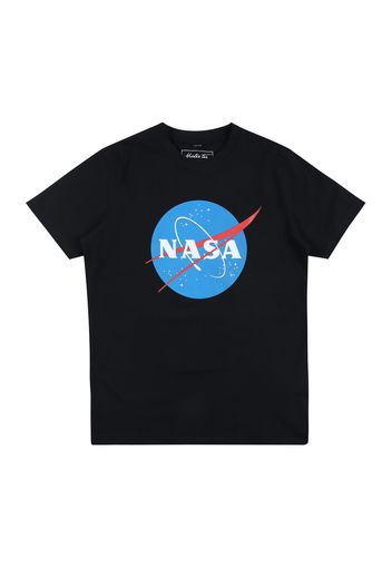 Mister Tee Maglietta 'NASA'  bianco / nero / blu cielo