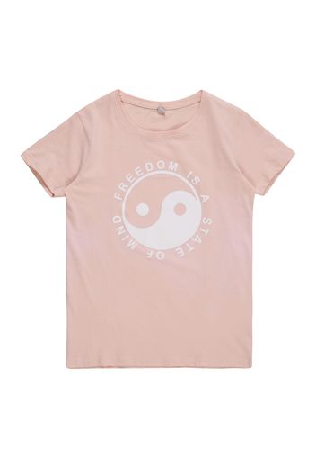 Mister Tee Maglietta  rosa / beige