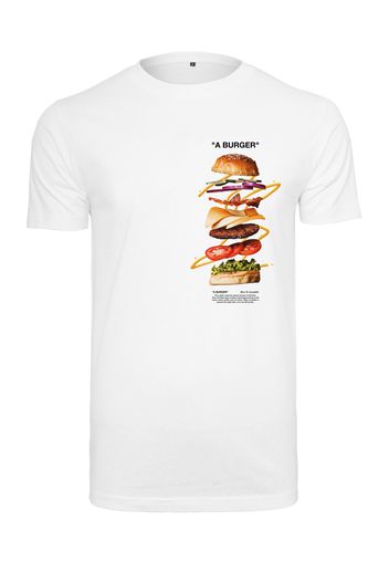 Mister Tee Maglietta 'A Burger'  bianco / colori misti