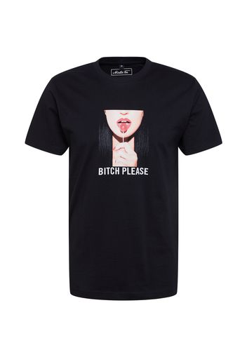 Mister Tee Maglietta 'Bitch Please'  nero / colori misti