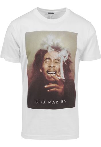 Mister Tee Maglietta 'Bob Marley Smoke'  bianco / colori misti