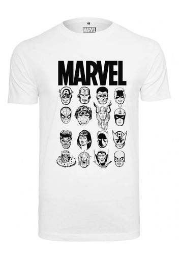 Mister Tee Maglietta 'Marvel Crew Tee'  bianco / nero