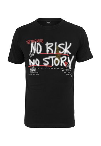 Mister Tee Maglietta 'No Risk No Story'  nero / bianco / rosso / oliva