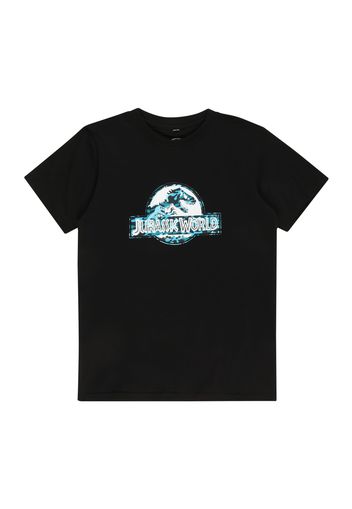 Mister Tee Maglietta 'Jurassic World'  nero / blu chiaro / bianco