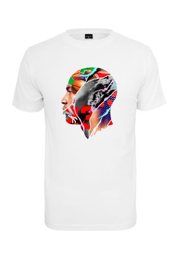 Mister Tee Maglietta 'Legend Head'  bianco / antracite / rosso / blu / verde