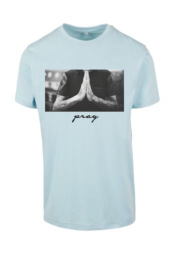 Mister Tee Maglietta 'Pray'  blu fumo / grafite / grigio / grigio chiaro