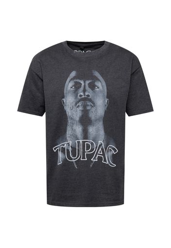 Mister Tee Maglietta 'Tupac Up'  grigio scuro / grigio / bianco