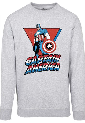 Mister Tee Felpa 'Captain America'  grigio / rosso / blu / bianco