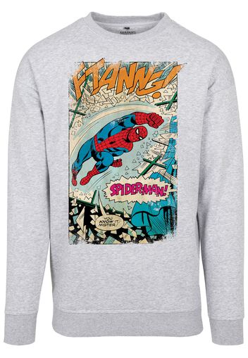 Mister Tee Felpa 'Spiderman Ftanng'  grigio / colori misti