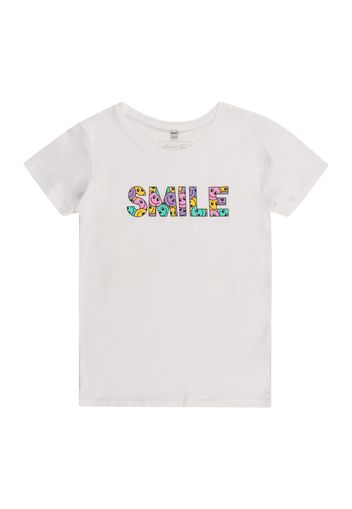 Mister Tee Maglietta 'Colorful Smile'  giallo / giada / lilla / rosa / bianco