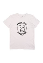 Mister Tee Maglietta 'Feeling Good'  bianco / nero