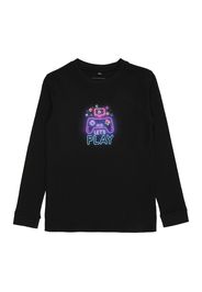 Mister Tee Maglietta  nero / blu neon / rosa neon / giallo neon