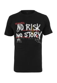 Mister Tee Maglietta 'No Risk No Story'  nero / bianco / rosso / oliva