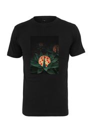 Mister Tee Maglietta 'Pizza Plant'  nero / arancione / verde / rosso