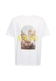 Mister Tee Maglietta 'Pray'  bianco / giallo / marrone / blu chiaro