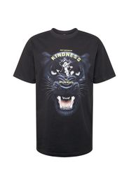 Mister Tee Maglietta 'Kindness No Weakness'  nero / bianco / giallo chiaro / rosa