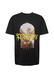 Mister Tee Maglietta 'Pray'  nero / giallo / marrone / opale / castano