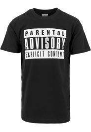 Mister Tee Maglietta 'Parental Advisory'  nero / bianco