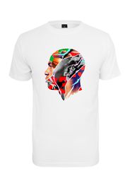 Mister Tee Maglietta 'Legend Head'  bianco / antracite / rosso / blu / verde