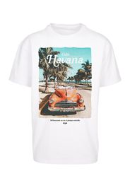 Mister Tee Maglietta 'Havana Vibe'  bianco / giada / nero / cappuccino / oliva