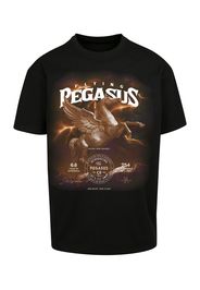 Mister Tee Maglietta 'Pegasus'  nero / bianco / miele