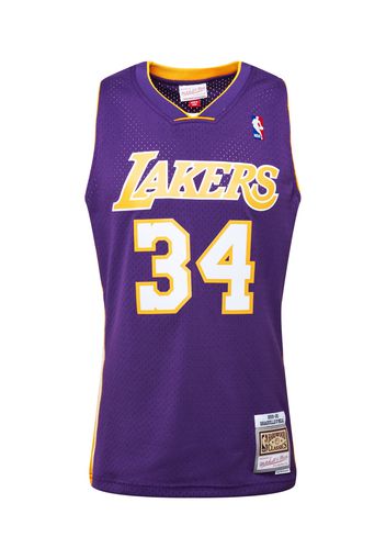 Mitchell & Ness Maglietta 'LA LAKERS - NBA SWINGMAN'  bianco / giallo / lilla scuro