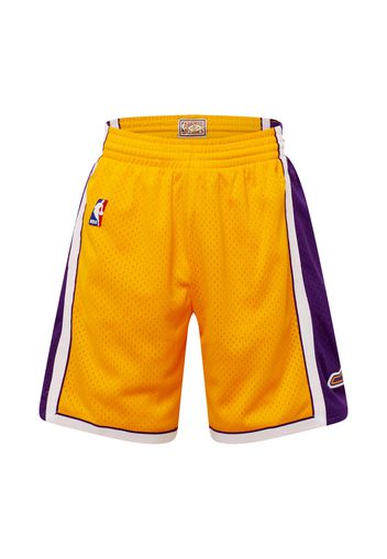 Mitchell & Ness Pantaloni 'LOS ANGELES LAKERS '  giallo oro / lilla scuro / bianco