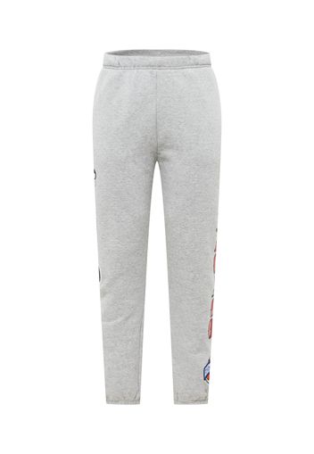 Mitchell & Ness Pantaloni  grigio chiaro / rosso fuoco / nero / bianco