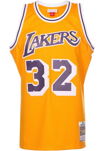 Mitchell & Ness Maglia funzionale 'Los Angeles Lakers - Magic Johnson'  giallo oro / lilla / bianco