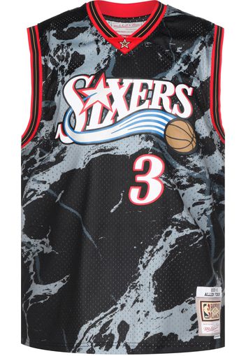 Mitchell & Ness Maglia trikot 'NBA Team Marble Swingman Jersey - 76ers'  blu / grigio / rosso / nero / bianco