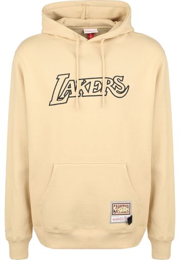 Mitchell & Ness Felpa  beige / nero