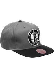 Mitchell & Ness Cappello da baseball 'NBA Brooklyn Nets'  nero / grigio / bianco
