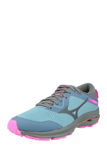 MIZUNO Scarpa da corsa 'WAVE RIDER'  blu ciano / blu colomba / antracite / fucsia