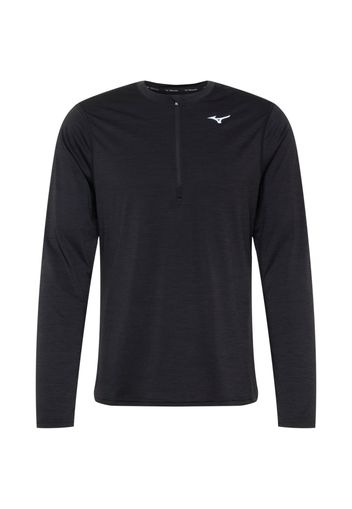 MIZUNO Maglia funzionale  nero / bianco