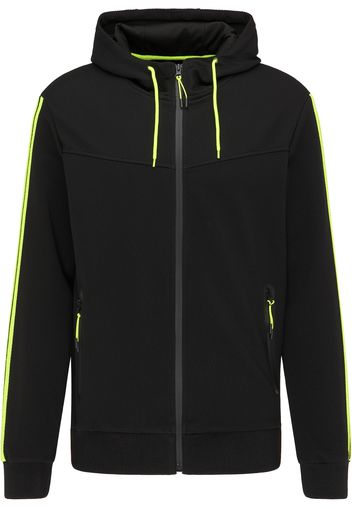 Mo SPORTS Giacca di mezza stagione  nero / verde neon