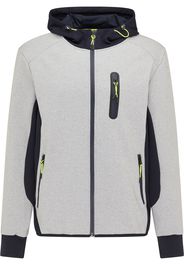 Mo SPORTS Giacca di mezza stagione  grigio chiaro / verde neon / blu notte