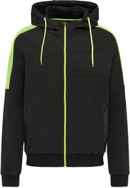 Mo SPORTS Giacca di mezza stagione  nero / verde neon