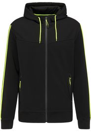 Mo SPORTS Giacca di mezza stagione  nero / verde neon