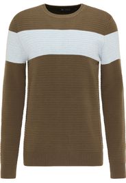 MO Pullover  marrone / bianco