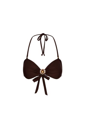 Moda Minx Top per bikini  marrone