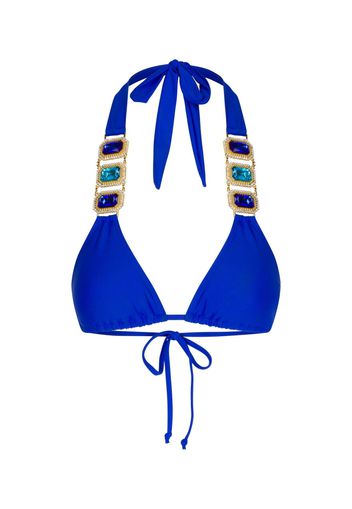 Moda Minx Top per bikini 'Boujee'  blu / turchese / oro