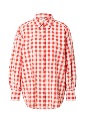 Monki Camicia da donna  bianco / rosso arancione