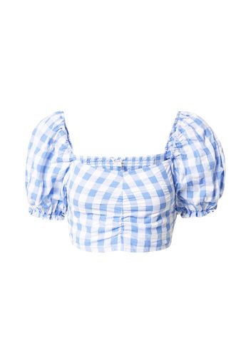 Monki Camicia da donna 'Milly'  blu / blu chiaro / bianco