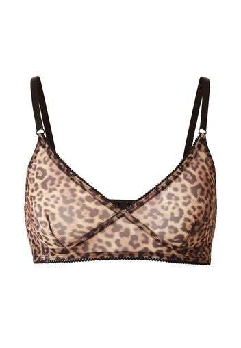 Monki Reggiseno 'Birgit'  nero / bianco / marrone chiaro