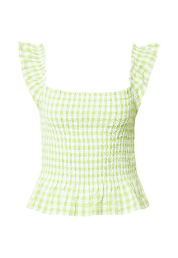 Monki Camicia da donna  bianco / verde chiaro