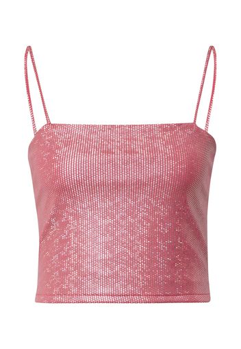 Monki Top 'Ella'  rosa / argento