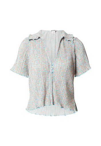 Monki Camicia da donna 'Sonia'  blu chiaro / rosa / arancione