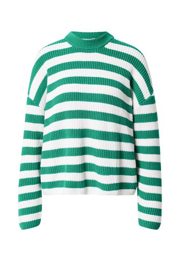 Monki Pullover  verde / bianco