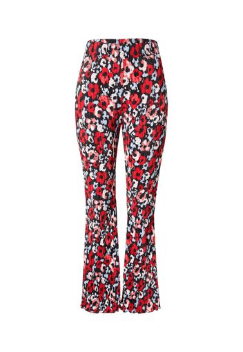 Monki Pantaloni 'Ocean'  nero / rosso / crema / blu chiaro